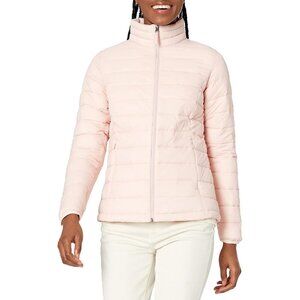 Women’s Rose 100% Nylon Lightweight Zip-Up Winter Quilted Puffer Jacket